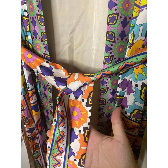 Zara Printed Satin Kimono Size Small - Picture 7 of 11